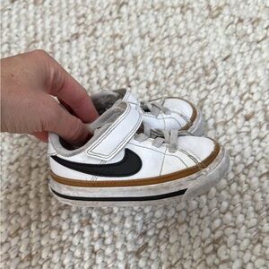 Nike Kids White and Black Sneakers